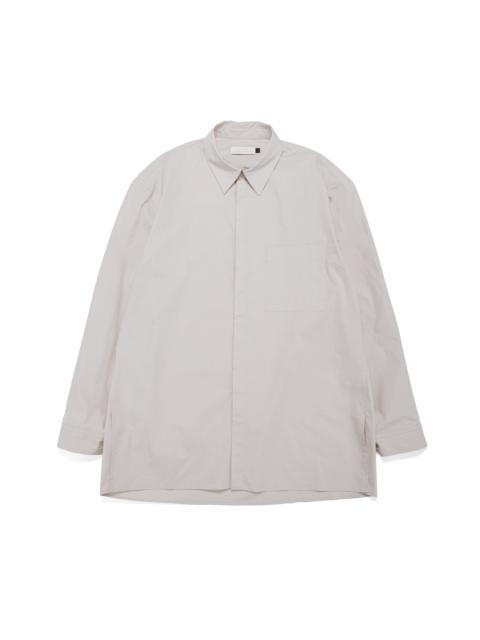 AMOMENTO Square Pocket Oversized Shirt Beige