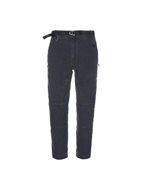 Nike Men's Nike ACG Ease Solid Color Loose Lacing Cropped Casual Pants/Trousers Autumn Black DH3108-010