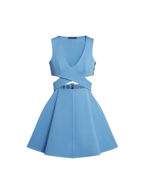 Louis Vuitton Crossover Detail A-Line Mini Dress