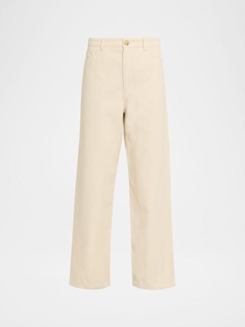 TOTEME Relaxed Twisted Cotton Trousers