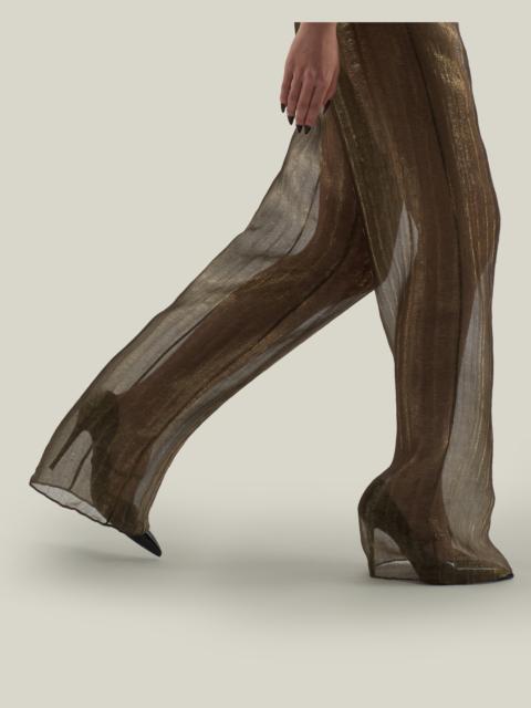 Taller Marmo Marlene Metallic Pants in Antique Gold