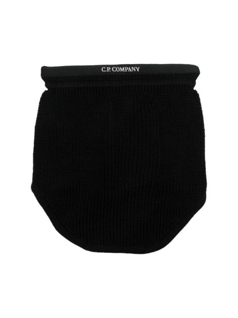 C.P. Company ribbed wool bib scarf