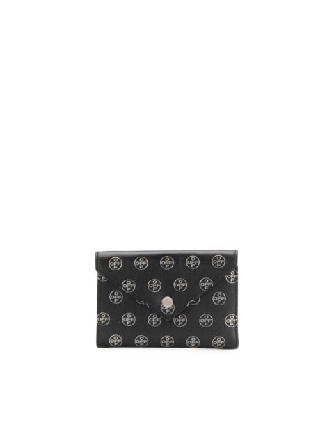 Off-White embossed logo envelope-style cardholder
