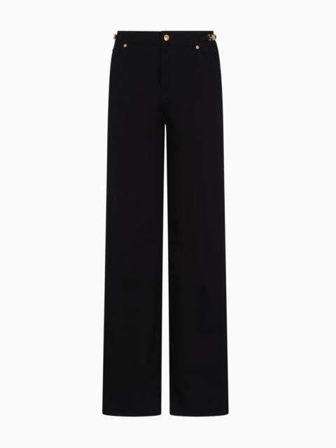 EMPORIO ARMANI J4F HIGH-RISE STRAIGHT-LEG, COMFORT-DENIM JEANS