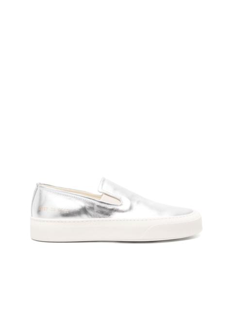 Common Projects slip-on metallic leather sneakers