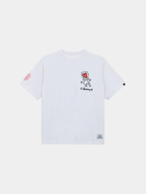ALPHA INDUSTRIES KEITH HARING X ALPHA GRAPHIC TEE "HEART MAN"