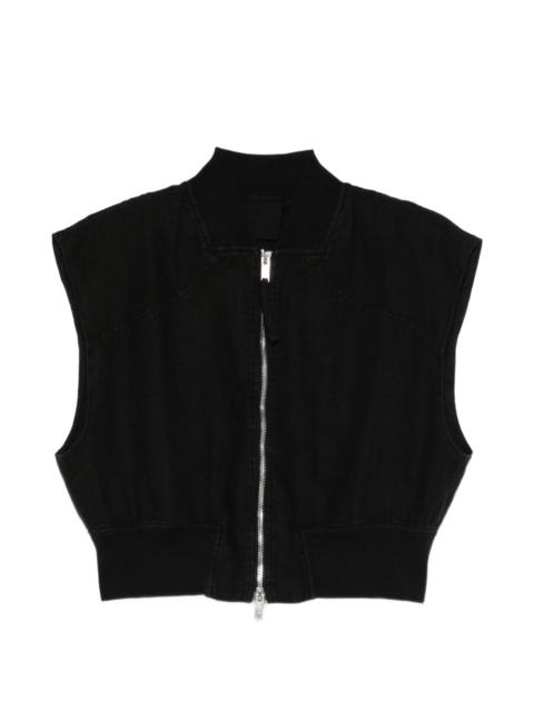 thom/krom zip-up linen jacket
