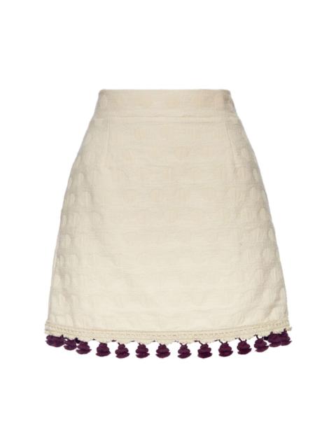 La DoubleJ Baia jacquard mini skirt