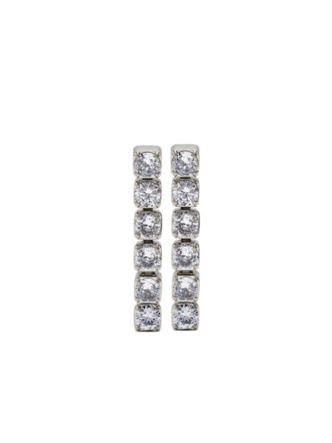 Jil Sander swarovski crystal-embellished dangle earrings