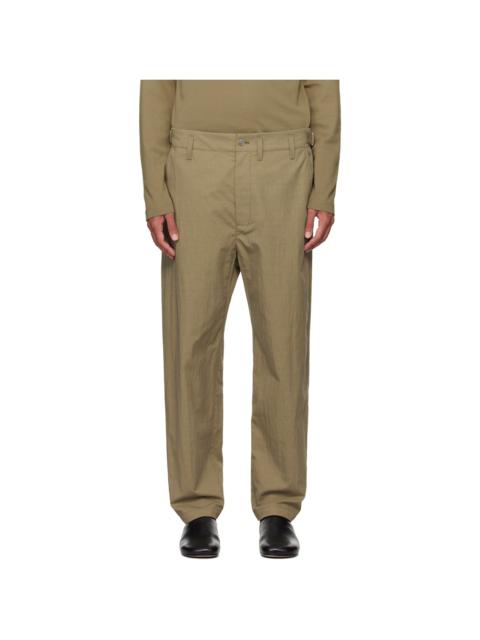 Lemaire Khaki Carrot Trousers