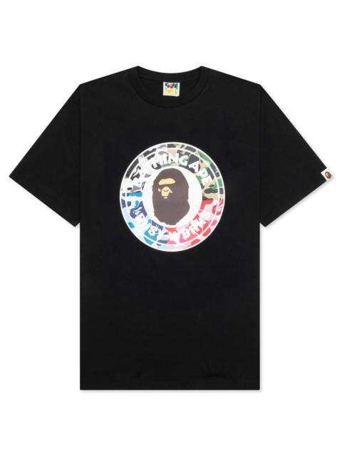 ABC CAMO CRAZY BUSY WORKS TEE - BLACK