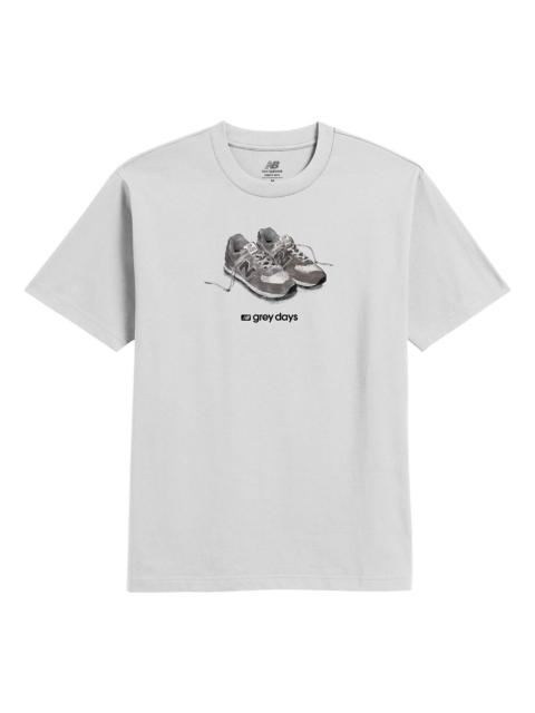 New Balance New Balance Grey Days 574 T-Shirt Asia Sizing 'White' MT61B4GIWT