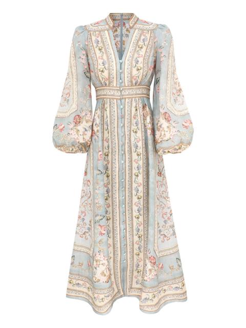 Zimmermann ROSELIGHT PLUNGE MIDI DRESS