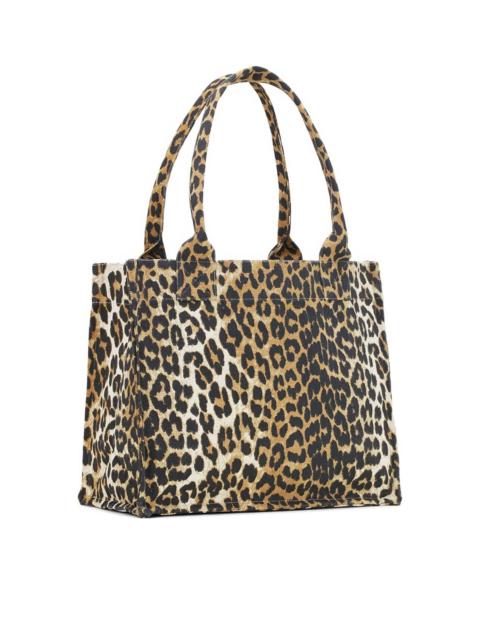 GANNI Recycled cotton large tote bag