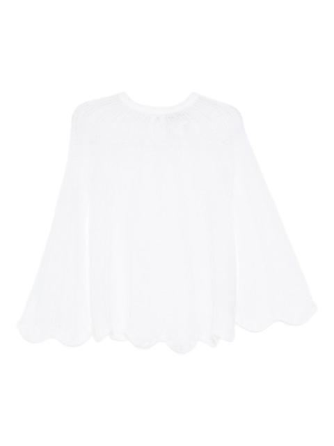 forte_forte open-knit jumper