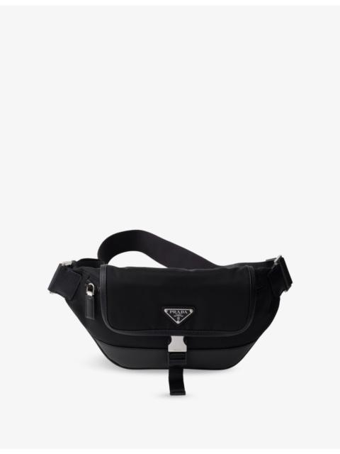 Prada Logo-Embellished Re Nylon and Leather Cross-Body Bag