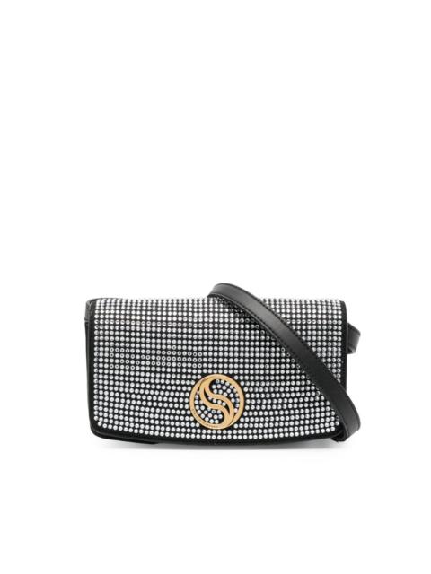 S-Wave crystal-embellished crossbody bag