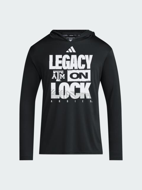 adidas Texas A&M Aggies 2026 Legacy On Lock March Madness D4T Long Sleeve Hoodie