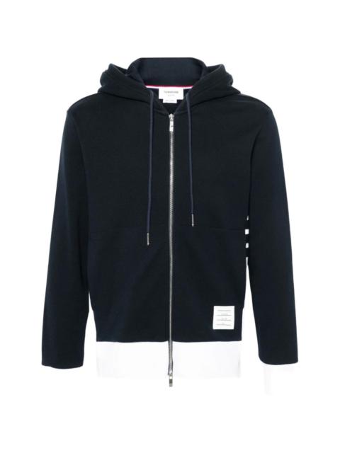 Thom Browne hooded zip-up hoodie