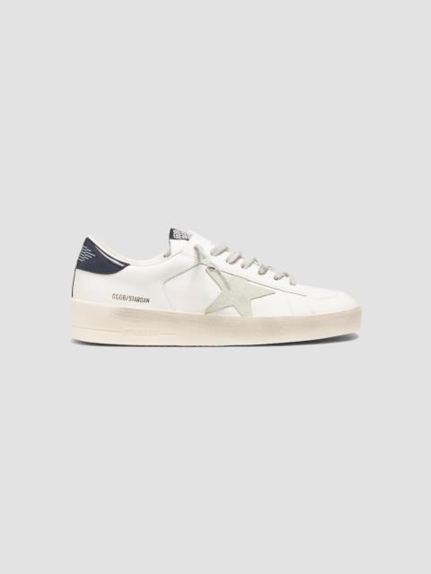 Golden Goose Unisex Stardan Leather Low-Top Sneakers - White Ice Blue