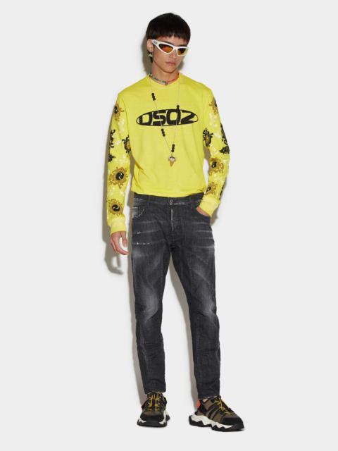 DSQUARED2 블랙 EASY WASH TIDY BIKER JEANS