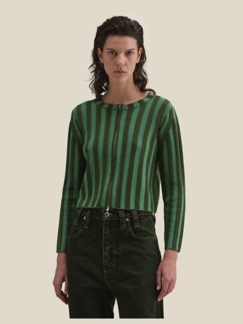 ECKHAUS LATTA KEYBOARD ZIP CARDIGAN