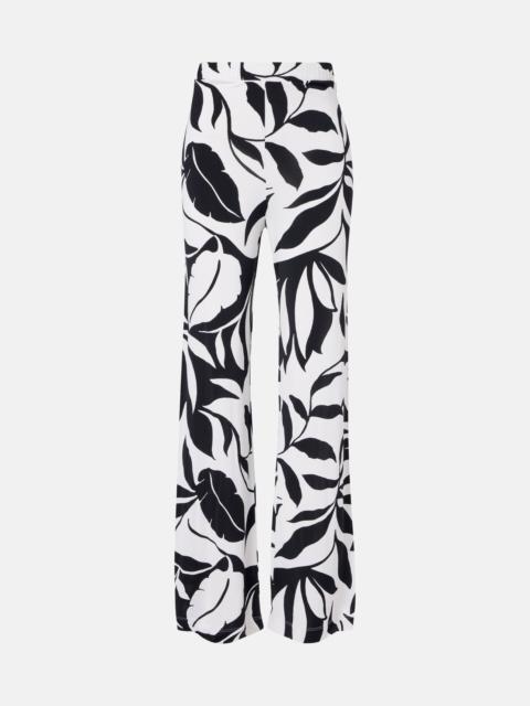 Max Mara Abate printed wide-leg pants