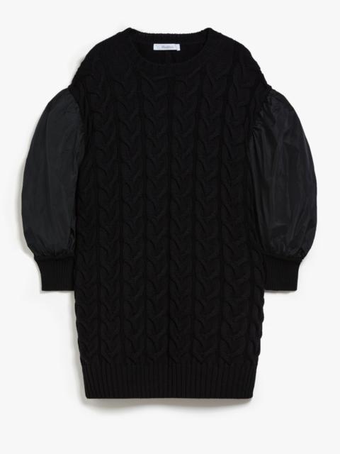 Max Mara VITTOR Wool dress with balloon sleeves