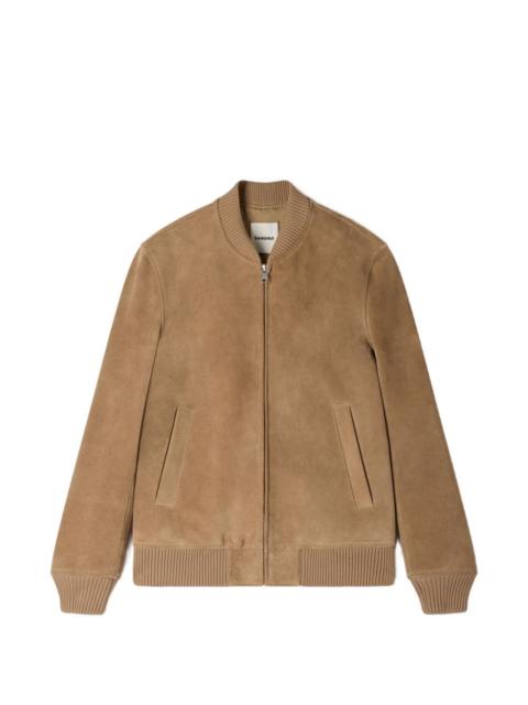 Sandro zip-up leather jacket