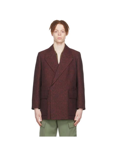 Jil Sander SSENSE Exclusive Red Cotton Coat