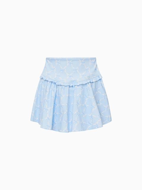 LoveShackFancy Vanina Bow Print Mini Active Skort