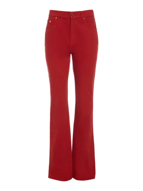 GABRIELA HEARST Rey Straight-leg Jean in Antelope Orange Recycled Cotton Denim