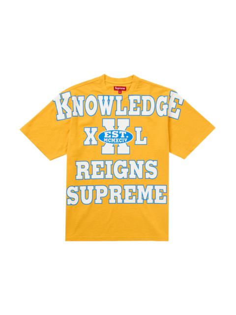 Supreme Overprint Knowledge S/S Top Gold