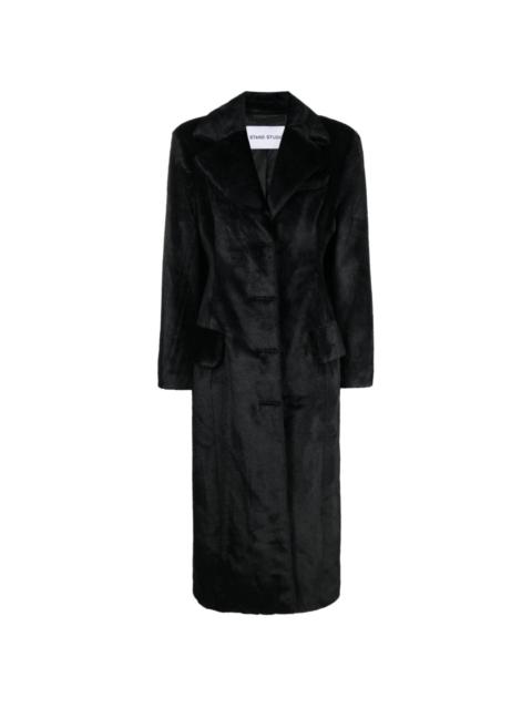 STAND STUDIO Izzy faux-fur maxi coat