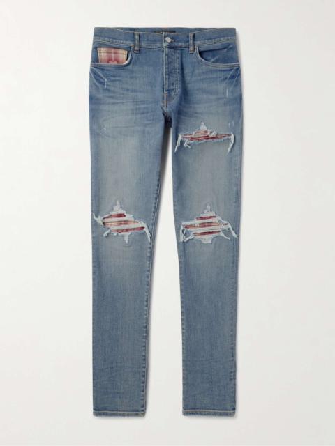 AMIRI Skinny-Fit Distressed Patchwork Jeans