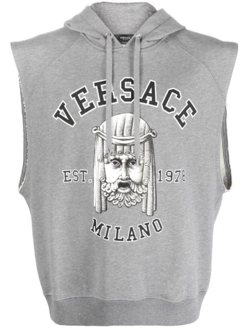 VERSACE hooded tank top