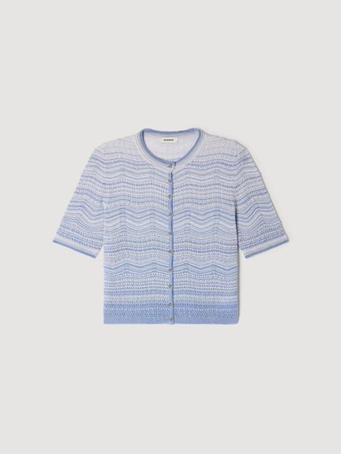 Sandro DECORATIVE KNIT CARDIGAN