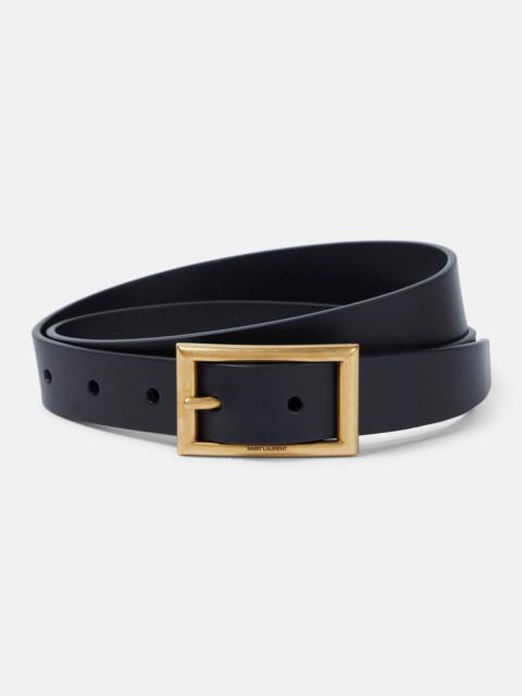 Leather belt