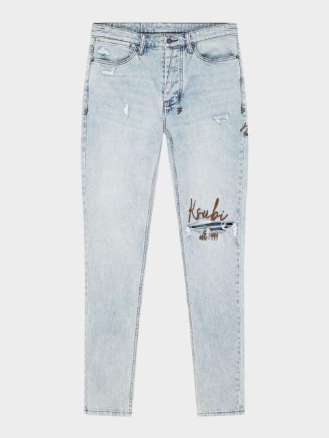 Ksubi Men's Van Winkle Frost Blue Arch Skinny Jeans
