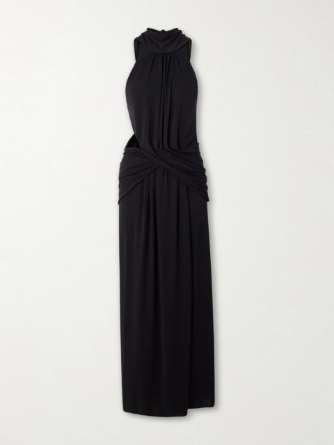 Johanna Ortiz Draped Stretch-jersey Maxi Dress