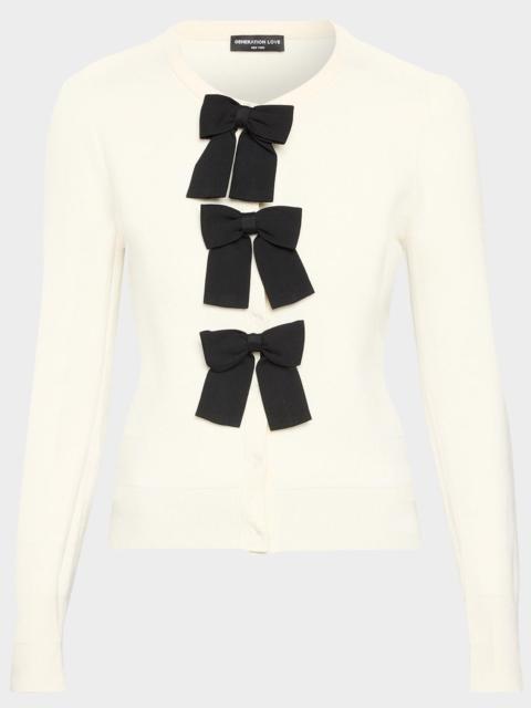 GENERATION LOVE Collins Bow Cardigan