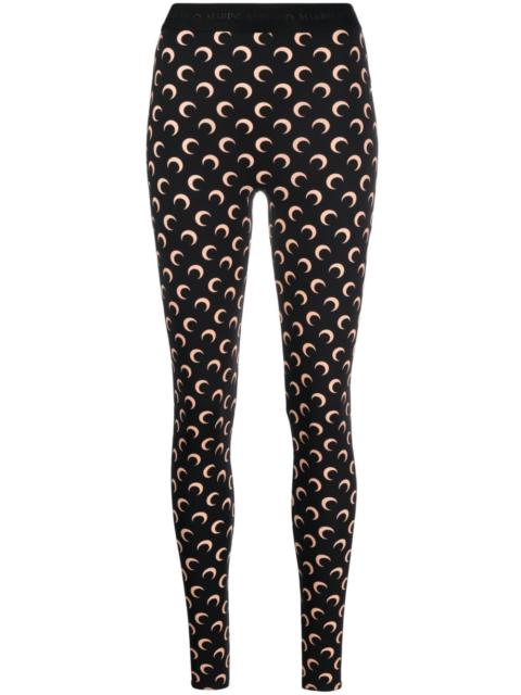 Marine Serre Fuseaux Moon printed leggings