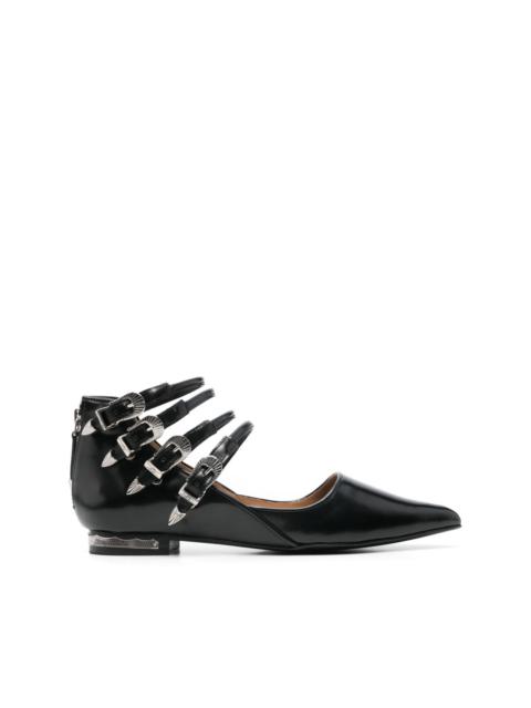 TOGA PULLA buckle-detailed ballet flats