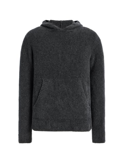 GABRIELA HEARST Datum Knit Hoody in Charcoal Silk