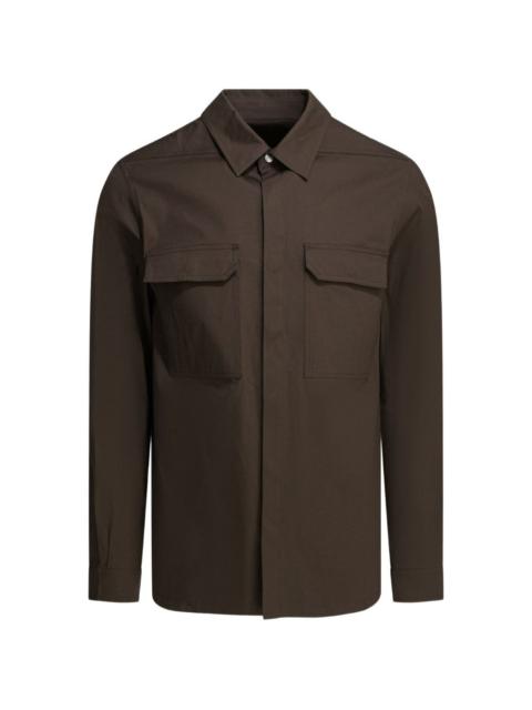 Rick Owens webbing-strap flap-pocket shirt jacket