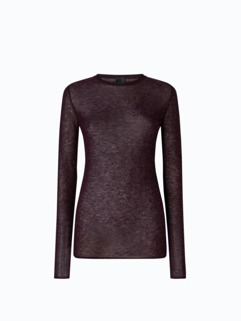 PINKO CREW-NECK SWEATER WITH SEQUINS