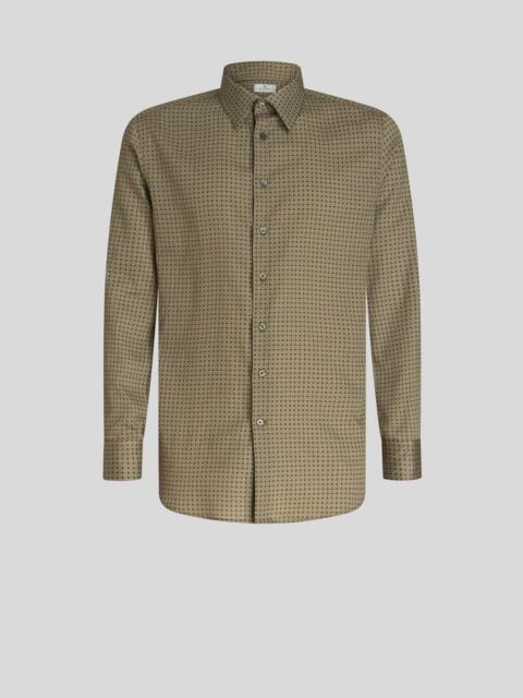 Etro MICRO GEOMETRIC PRINT COTTON SHIRT