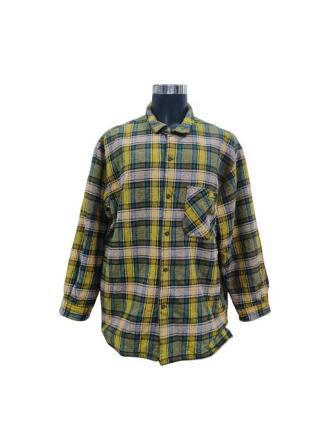 Other Designers Japanese Brand - The Papas Sports Overshirt Plaid Insulated Flannel Jacket
