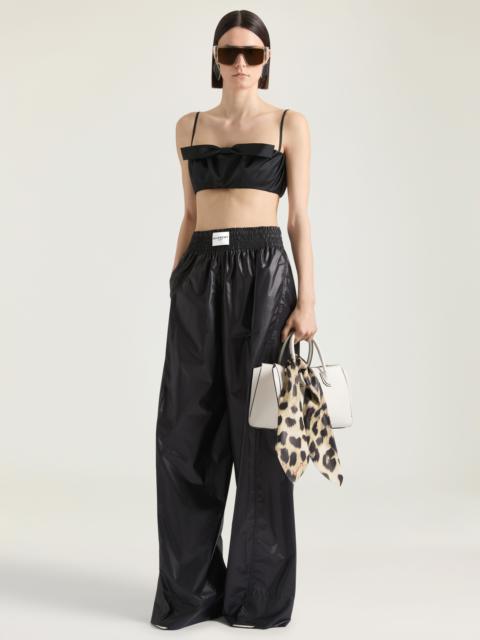 Givenchy SCARF IN LEATHER WITH LEOPARD PRINT
