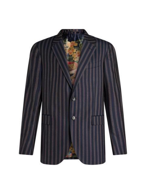 striped wool blazer